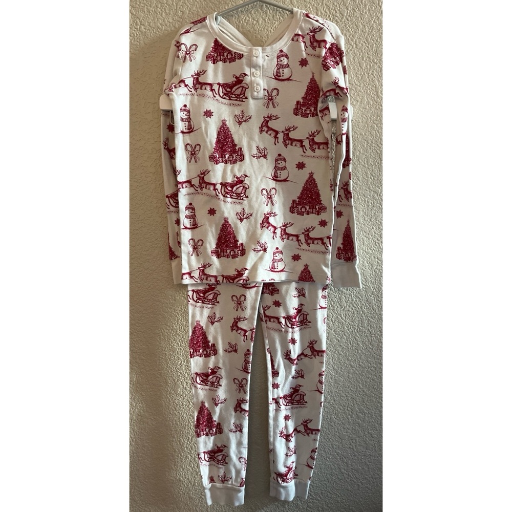 Gymboree Unisex Christmas Long Sleeved Pajamas Kids Size 10